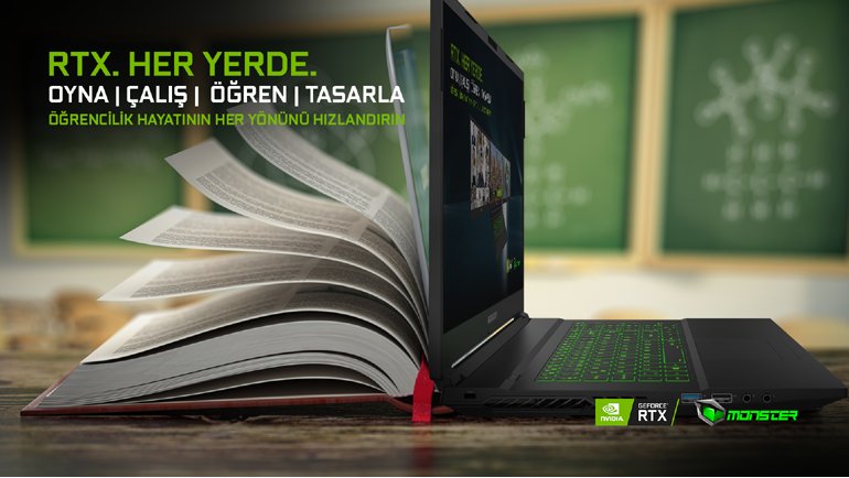 RTX Ekran Kartlı Monster Notebook'larla Oyunda ve Okulda Yüksek Performans